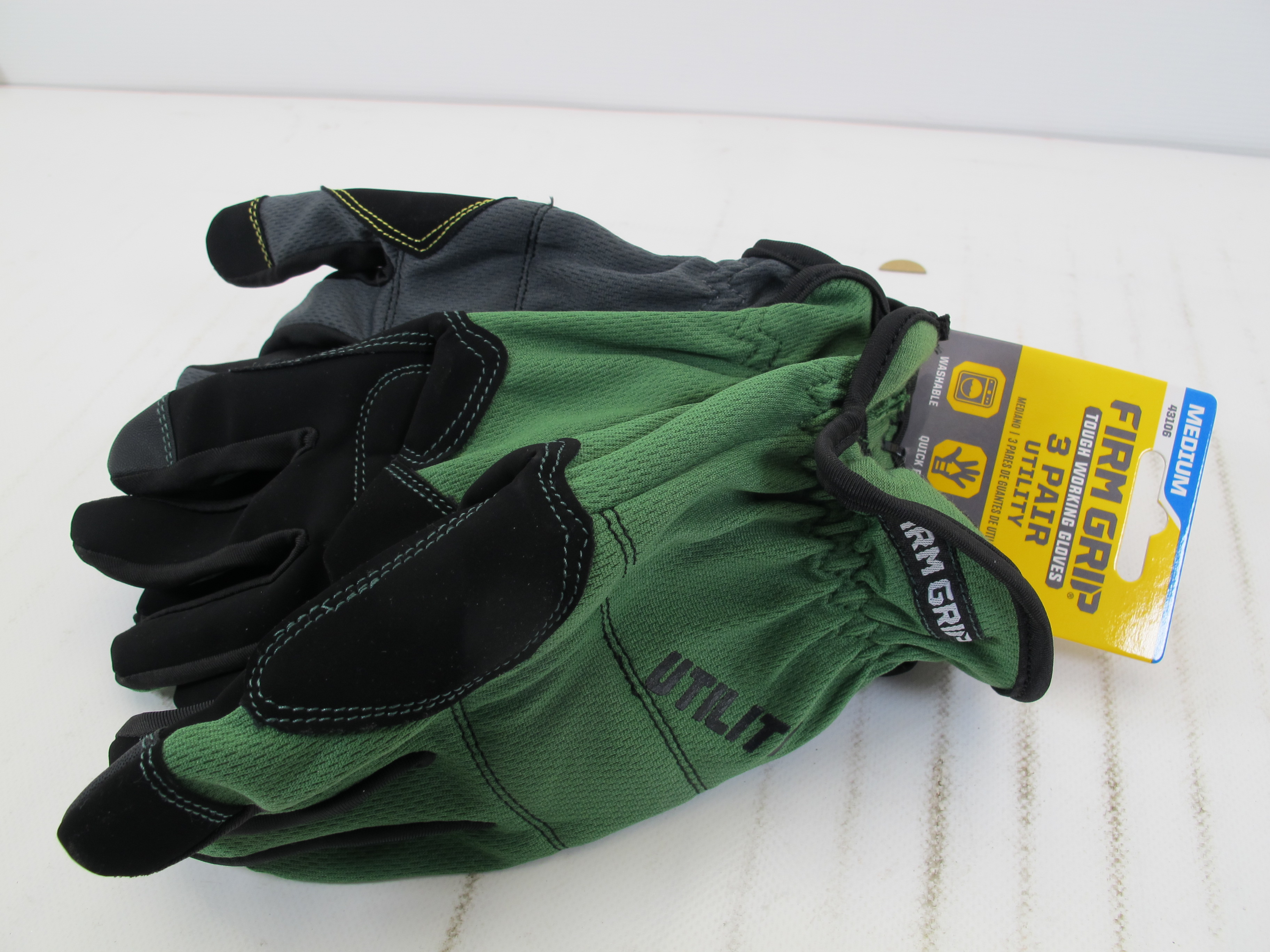 Firm Grip Tough Working Gloves (3Pack Medium) 731919431066 eBay